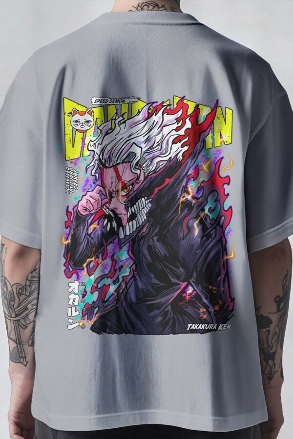 Okarun Oversized Classic T-Shirt - Image 3