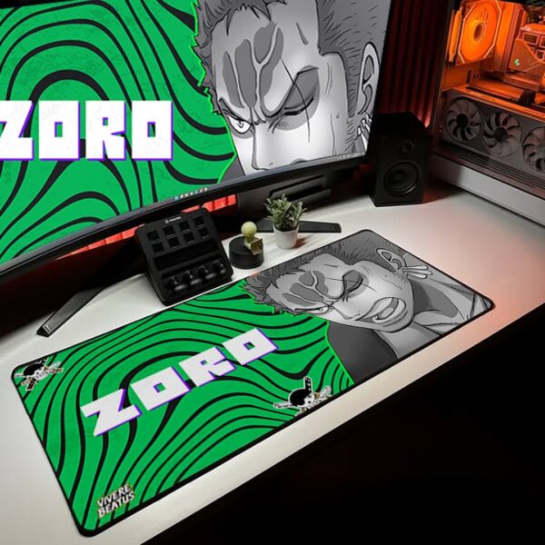 Roronoa Zoro Gaming Mousepad – One Piece Gaming Mouse Pad (80x33 CM)