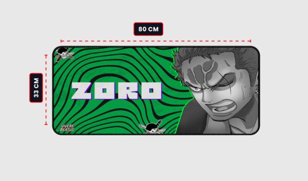 Roronoa Zoro Gaming Mousepad – One Piece Gaming Mouse Pad (80x33 CM) - Image 2